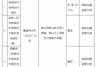 乾县农村信用合作联社被罚47万元：因部分贷款五级分类不准确 部分个人贷款支付管理不审慎