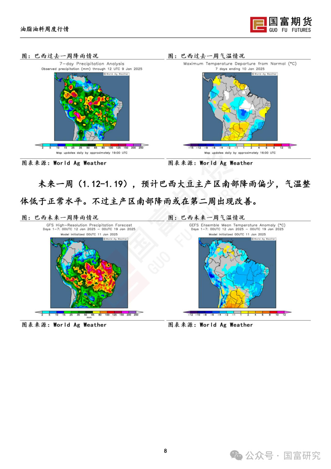 【国富豆系研究周报】USDA下调单产超预期，巴西收割压力渐显