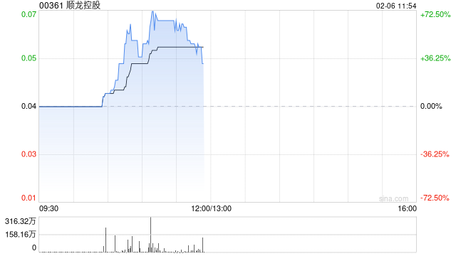 顺龙控股现涨65% 接管人已接获入围潜在买家的超过一份经调整不具约束力要约